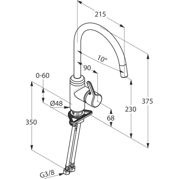 Смеситель для кухни Kludi Bingo Star 428030578 фото 2