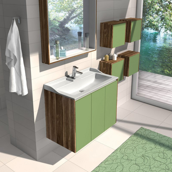 Раковина Акватон Фабиа 80 см 1A708031FB010 - 3 Раковина Акватон Фабиа 80 см 1A708031FB010 фото 3