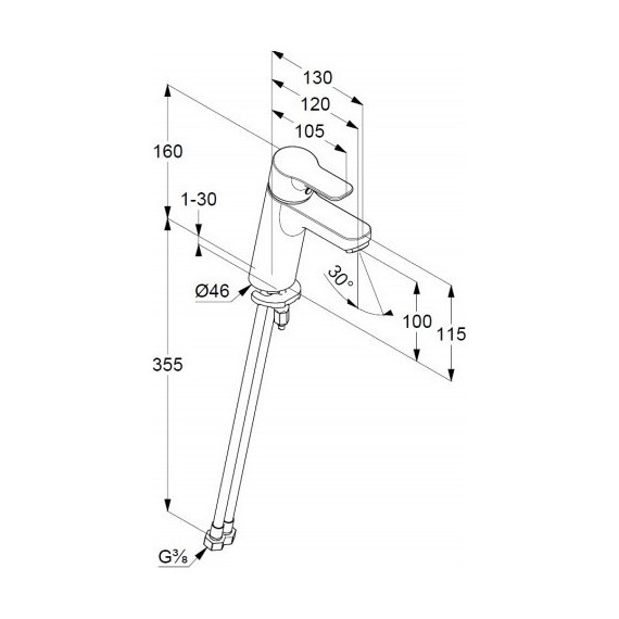 Смеситель для раковины Kludi Pure&Easy XL 100 мм 372920565 - 7 Смеситель для раковины Kludi Pure&Easy XL 100 мм 372920565 фото 7