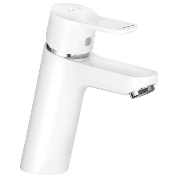 Смеситель для раковины Kludi Pure&Easy XL 100 мм 372929165, белый фото 