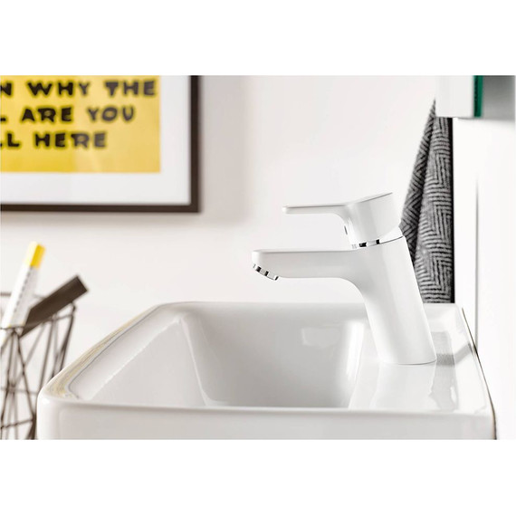 Смеситель для раковины Kludi Pure&Easy 70 мм 370289165, белый фото 5