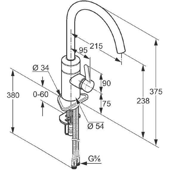 Смеситель для кухни электронный Kludi E-GO 422000575 - 6 Смеситель для кухни электронный Kludi E-GO 422000575 фото 6