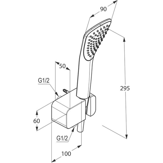 Душевой гарнитур Kludi Fizz 6767005-00 фото 2