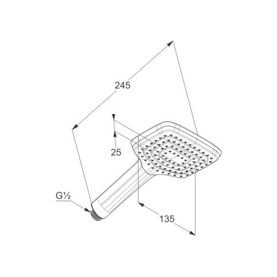 Ручной душ Kludi Freshline 1S 6450005-00 - 4 Ручной душ Kludi Freshline 1S 6450005-00 фото 4