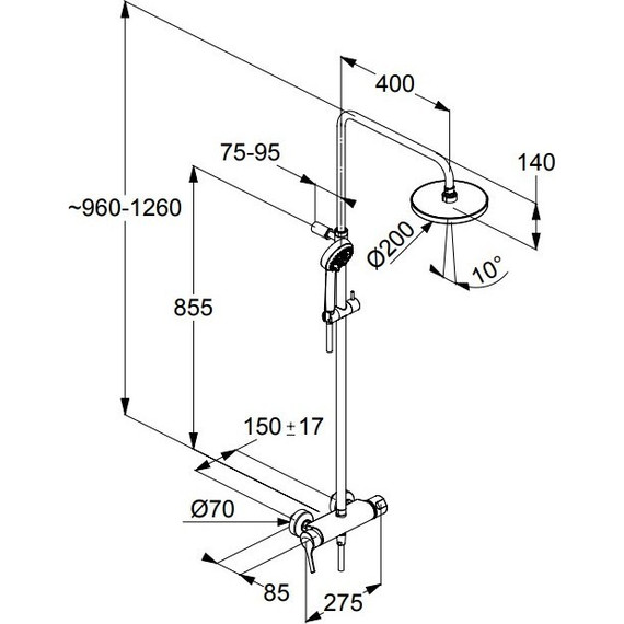 Душевая стойка Kludi Logo 6808505-00 - 2 Душевая стойка Kludi Logo 6808505-00 фото 2