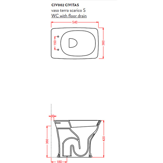 Унитаз приставной ArtCeram Civitas CIV002 01 00 bi - 6 Унитаз приставной ArtCeram Civitas CIV002 01 00 bi фото 6