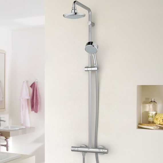 Душевая стойка с термостатом Grohe New Tempesta Cosmopolitan 27922000 - 2 Душевая стойка с термостатом Grohe New Tempesta Cosmopolitan 27922000 фото 2