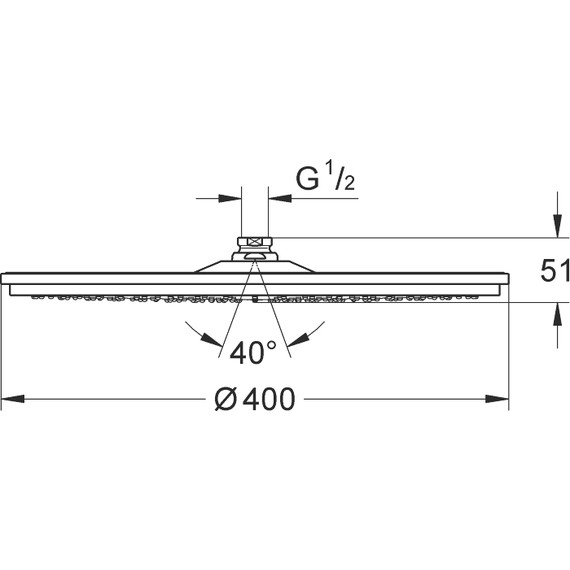 Верхний душ Grohe Rainshower Cosmopolitan 28778000 фото 5