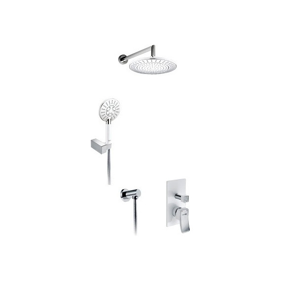 Душевая система для душа WasserKraft A16067WHITE, белый/хром фото 2