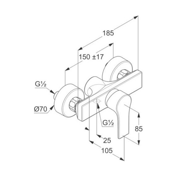 Смеситель для душа Kludi Zenta SL 488700565 фото 3