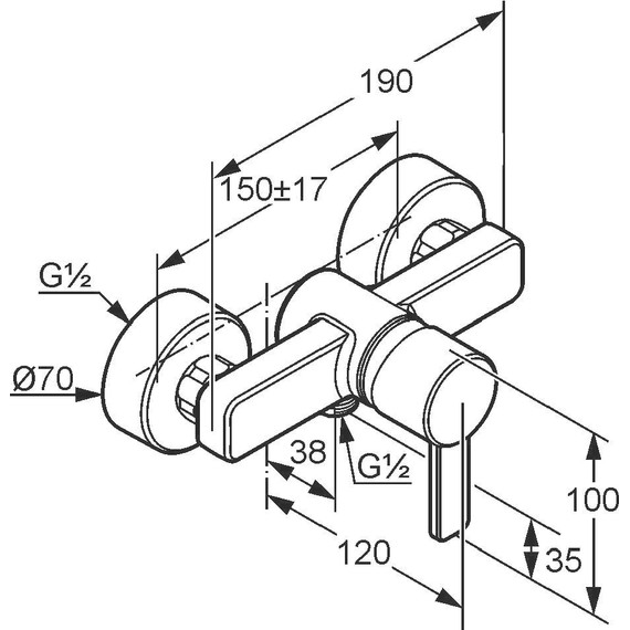 Смеситель для душа Kludi Zenta 388700575 фото 7