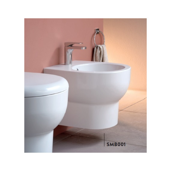 Биде подвесное ArtCeram Smarty SMB001 01 00 фото 3