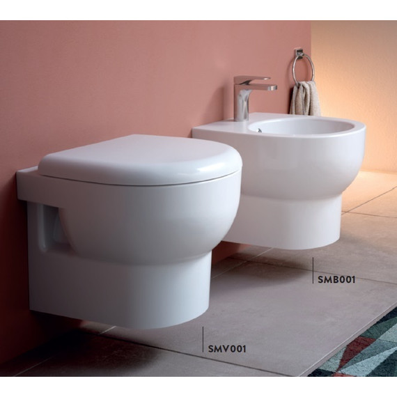 Биде подвесное ArtCeram Smarty SMB001 01 00 фото 4