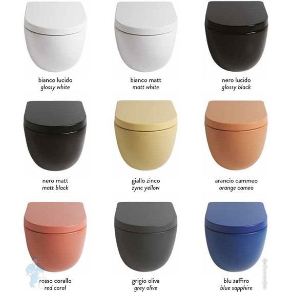 Унитаз подвесной безободковый ArtCeram File 2.0 FLV004 15 00, Цвет производителя: чёрный фото 3