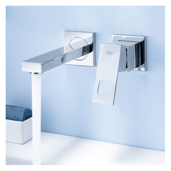 Смеситель для раковины настенный Grohe Eurocube 19895000 - 2 Смеситель для раковины настенный Grohe Eurocube 19895000 фото 2