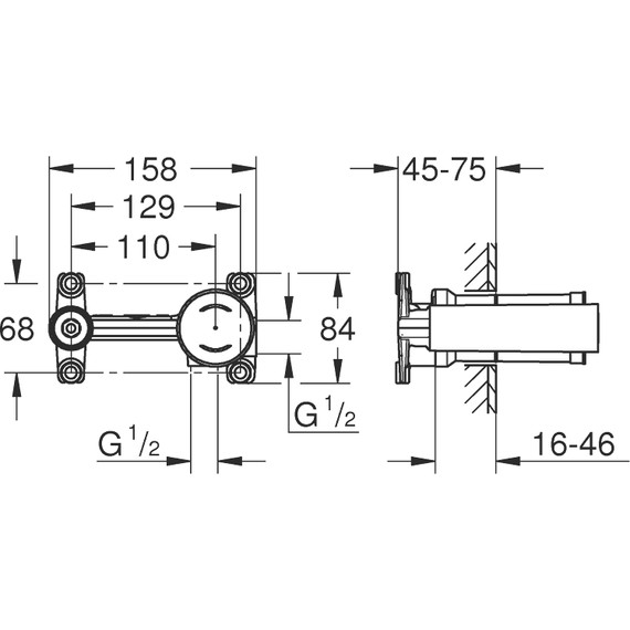 Скрытая часть для однорычажного смесителя на 2 отверстия Grohe Non Rapido OHM 23571000 - 3 Скрытая часть для однорычажного смесителя на 2 отверстия Grohe Non Rapido OHM 23571000 фото 3