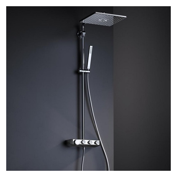 Душевая стойка с термостатом Grohe Euphoria SmartControl System 310 DUO 26508000 - 2 Душевая стойка с термостатом Grohe Euphoria SmartControl System 310 DUO 26508000 фото 2