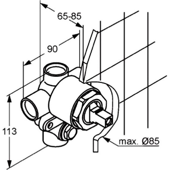 Скрытая часть Kludi 38624N - 2 Скрытая часть Kludi 38624N фото 2
