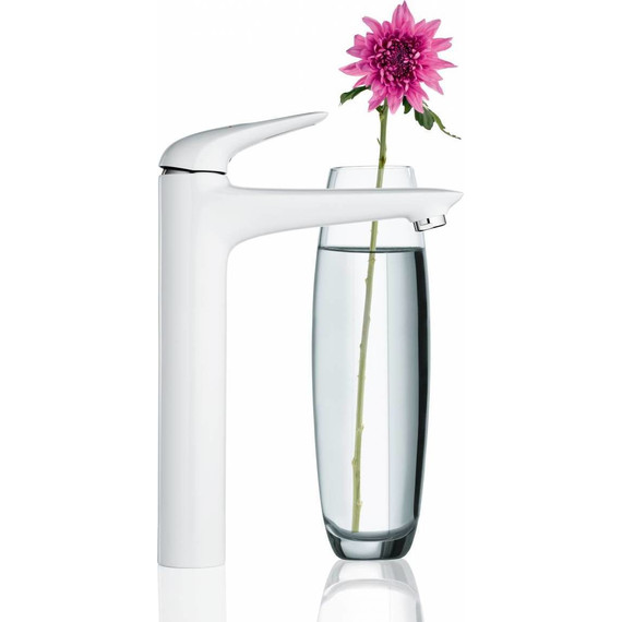Смеситель для раковины высокий Grohe Eurostyle 23570LS3, белая луна фото 3
