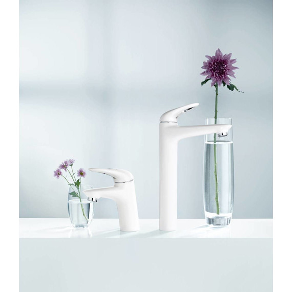 Смеситель для раковины высокий Grohe Eurostyle 23570LS3, белая луна фото 4