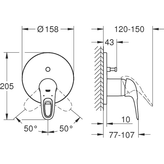 Смеситель для ванны Grohe Eurostyle 24049LS3, белая луна - 3 Смеситель для ванны Grohe Eurostyle 24049LS3, белая луна фото 3