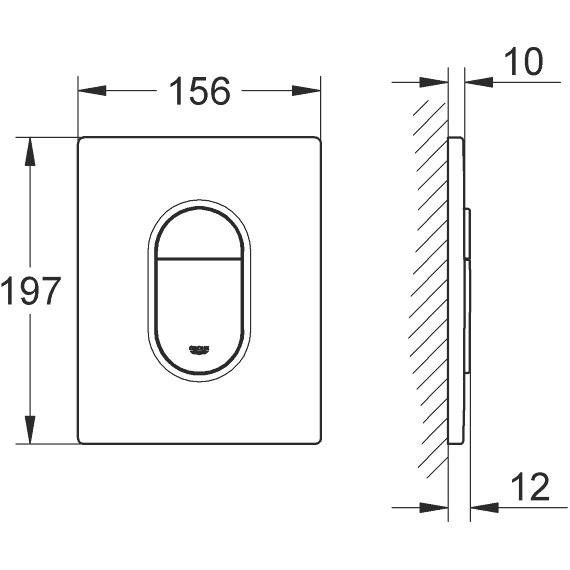 Кнопка смыва Grohe Arena Cosmopolitan 38844000 фото 3