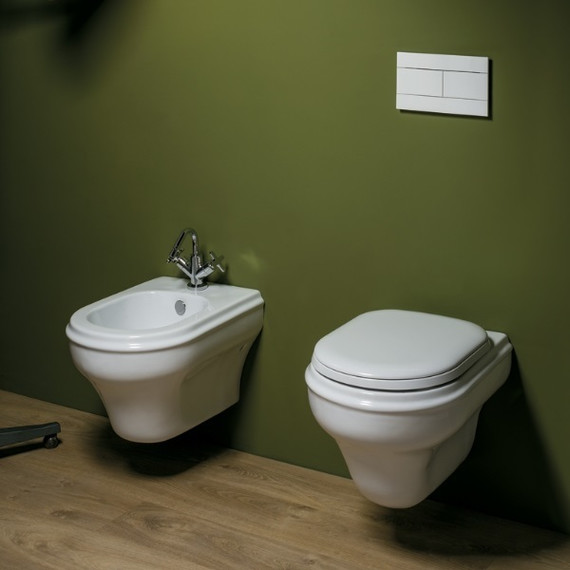 Унитаз подвесной Azzurra Charme CHVKSP000000BI с крышкой микролифт фото 4