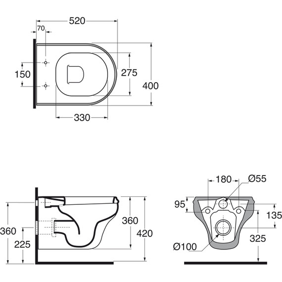 Унитаз подвесной Azzurra Charme CHVKSP000000BI с крышкой микролифт фото 7