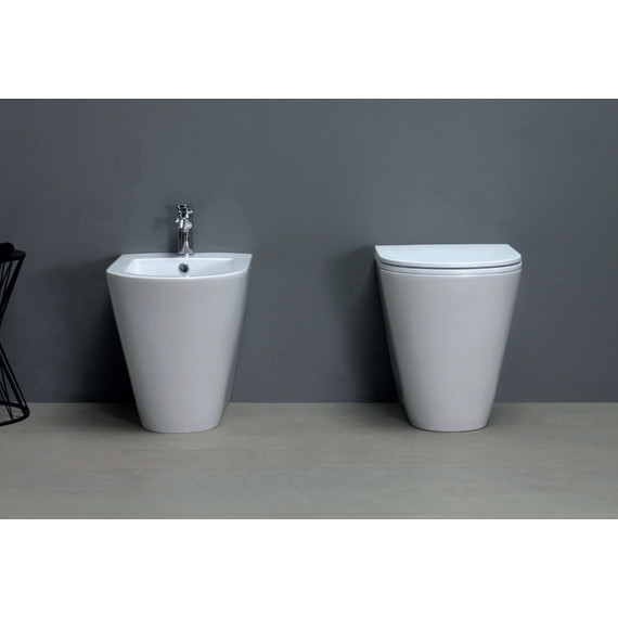 Унитаз приставной Azzurra Forma FMVCTPE00000BI с тонкой крышкой микролифт - 4 Унитаз приставной Azzurra Forma FMVCTPE00000BI с тонкой крышкой микролифт фото 4