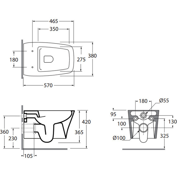 Унитаз подвесной безободковый Azzurra Hera HEVKSPE00000BI с тонкой крышкой микролифт фото 4