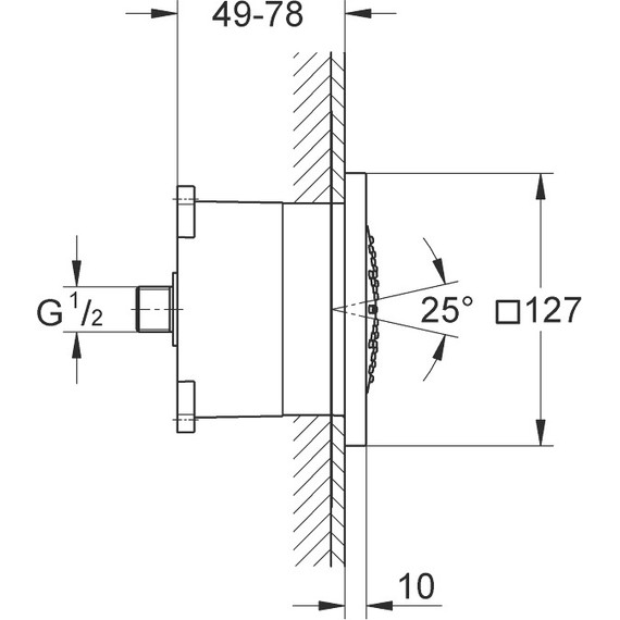 Боковая форсунка Grohe Rainshower F-series 27251000 - 4 Боковая форсунка Grohe Rainshower F-series 27251000 фото 4