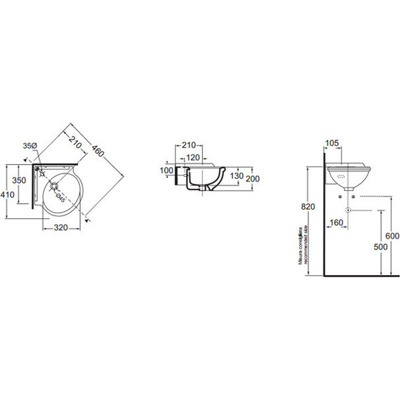 Раковина угловая Azzurra Jubilaeum 41 см JULS0353500MBI - 2 Раковина угловая Azzurra Jubilaeum 41 см JULS0353500MBI фото 2