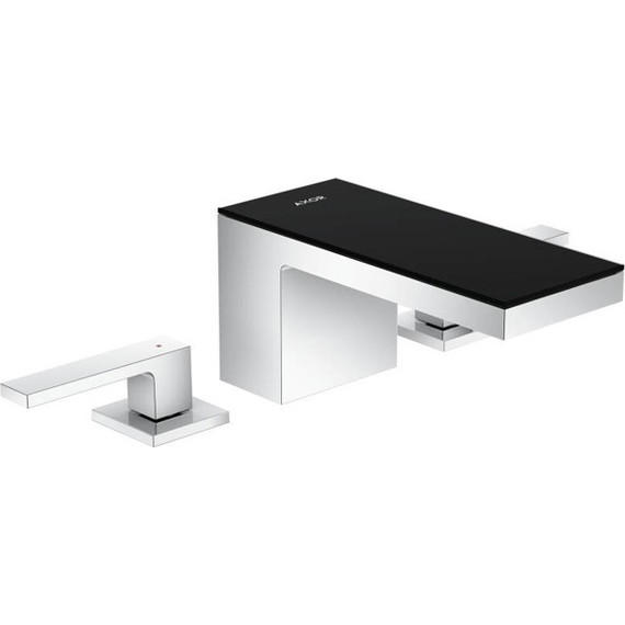 Смеситель для раковины Axor MyEdition 47052000, хром/чёрное стекло, Цвет производителя: хром, чёрное стекло фото 