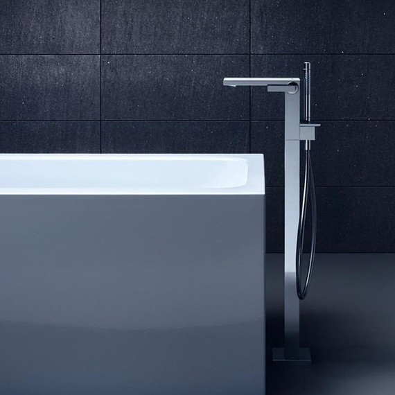 Смеситель для ванны Axor MyEdition 47440000, хром/зеркальное стекло, Цвет производителя: хром, зеркальное стекло фото 3