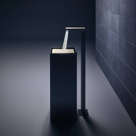 Смеситель для раковины напольный Axor MyEdition 47040000, хром/зеркальное стекло, Цвет производителя: хром, зеркальное стекло фото 2