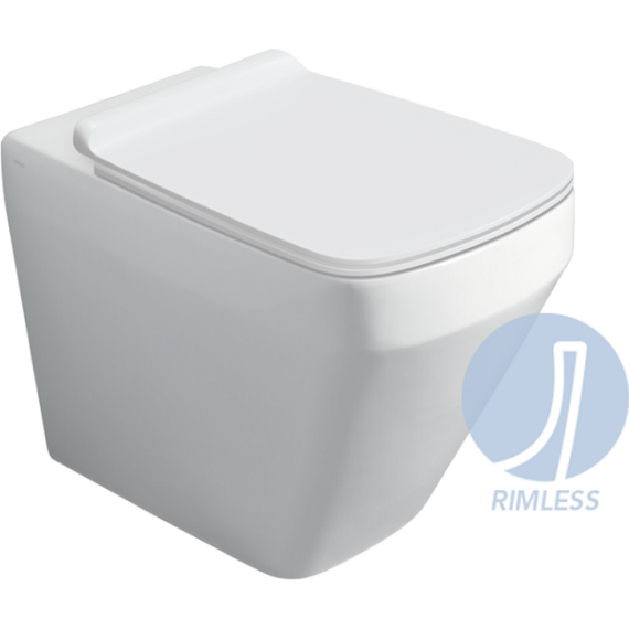 Унитаз приставной безободковый Simas Baden Baden BB01bi фото 