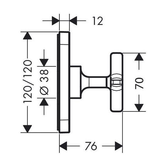 Переключатель Axor Citterio E 36771000 - 2 Переключатель Axor Citterio E 36771000 фото 2