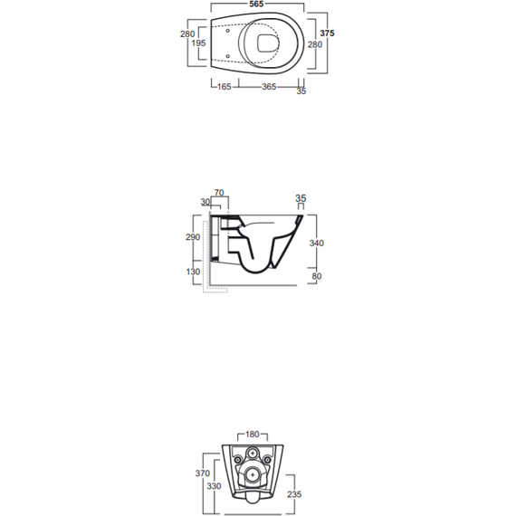 Унитаз подвесной безободковый Simas Gambassi GA18bi фото 5