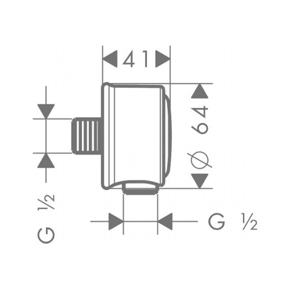 Шланговое подсоединение Axor Montreux 16884000 - 3 Шланговое подсоединение Axor Montreux 16884000 фото 3