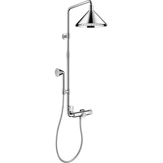 Душевая стойка с термостатом Axor Showerpipe Front 26020000 фото 