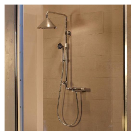 Душевая стойка с термостатом Axor Showerpipe Front 26020000 - 4 Душевая стойка с термостатом Axor Showerpipe Front 26020000 фото 4