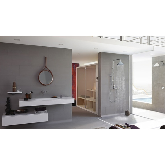 Душевая стойка с термостатом Axor Showerpipe Front 26020000 - 7 Душевая стойка с термостатом Axor Showerpipe Front 26020000 фото 7