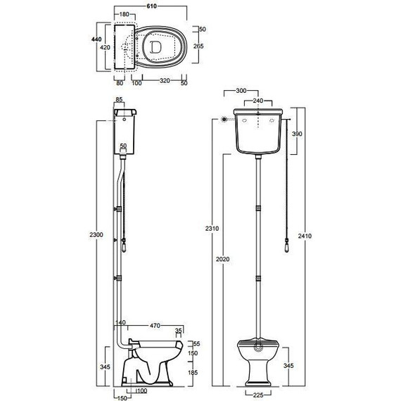 Унитаз-компакт слив вертикальный Simas Arcade AR801bi фото 3