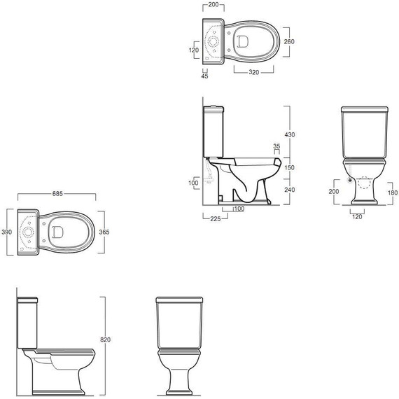 Унитаз-компакт слив вертикальный Simas Arcade AR821bi фото 5