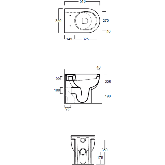 Унитаз приставной Simas E-Line EL01bi фото 4