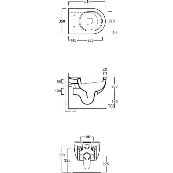 Унитаз подвесной Simas E-Line EL18bi фото 4