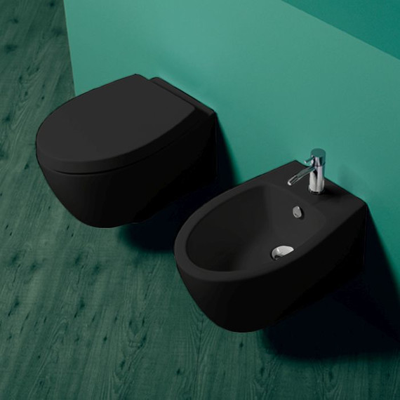 Биде подвесное Simas Lft Spazio LFT19 nero*1 фото 3