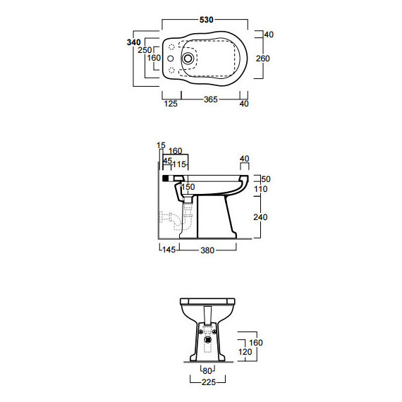 Биде напольное Simas Londra LO923bi*1 - 6 Биде напольное Simas Londra LO923bi*1 фото 6