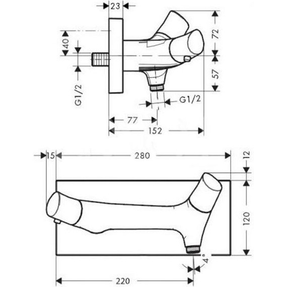 Смеситель для душа с термостатом Axor Starck Organic 12602000 - 8 Смеситель для душа с термостатом Axor Starck Organic 12602000 фото 8