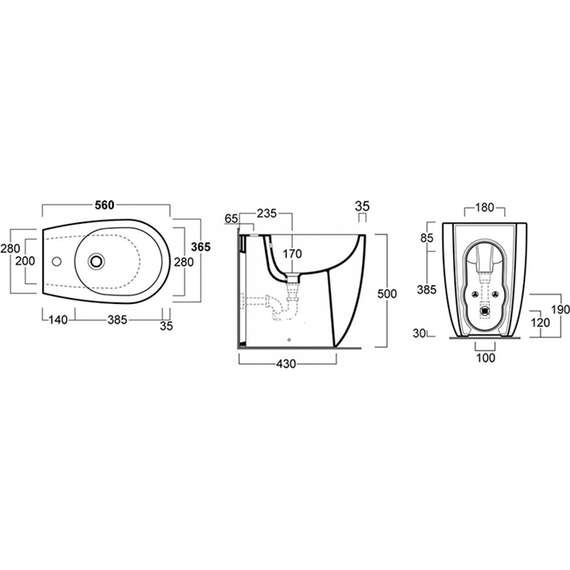 Биде напольное Simas Vignoni VI24bi*1 фото 5